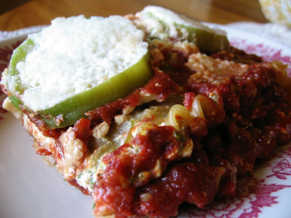 Italian Tomatillo Lasagna