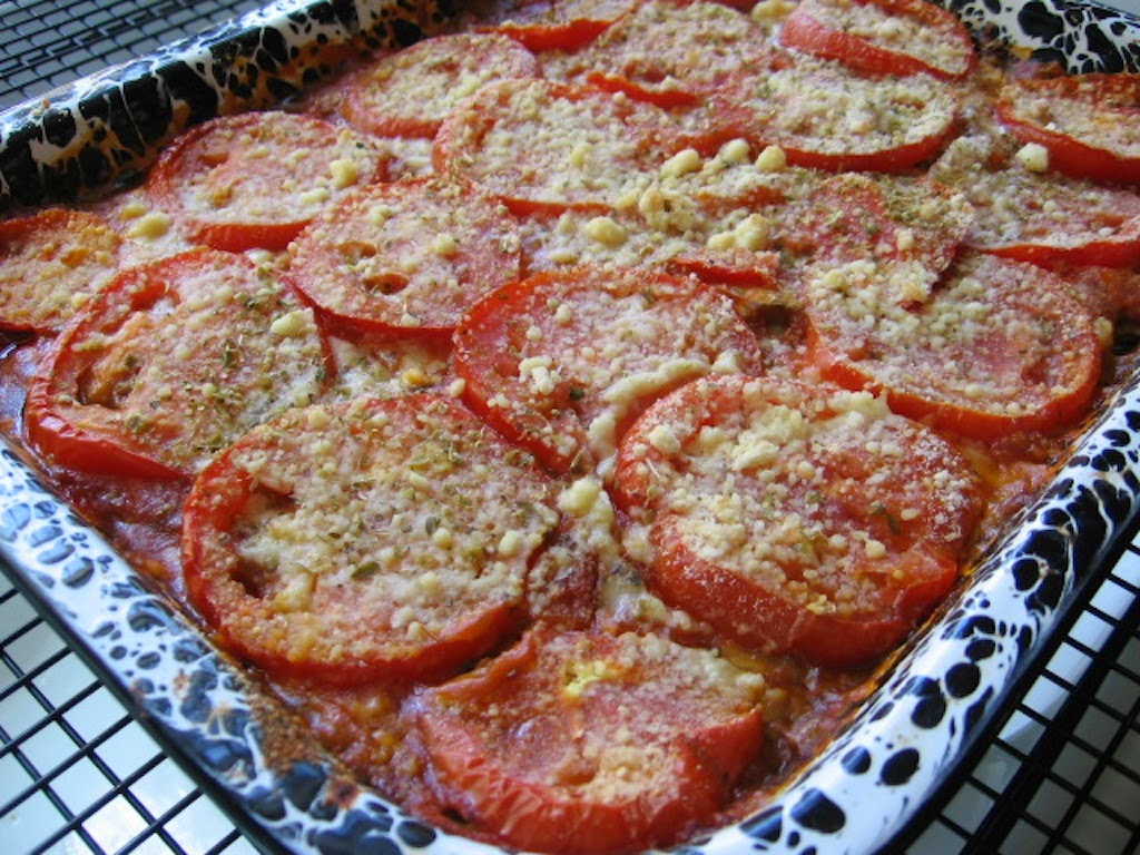 Baked Eggplant and Tomatoes