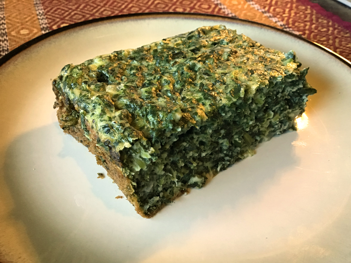 Buttermilk Spinach Squares