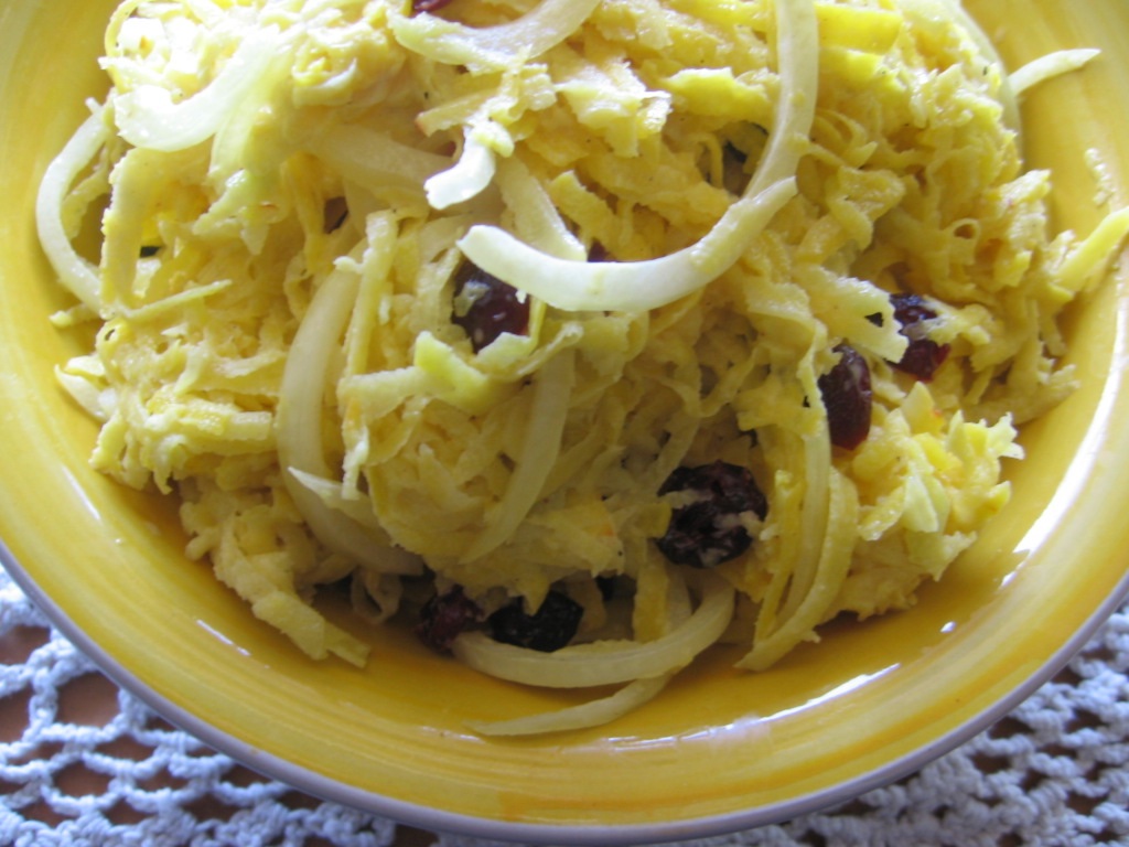 Golden Beet Salad with Cranberries