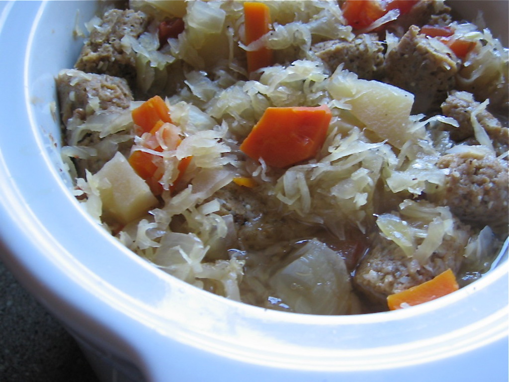 Kielbasa Sauerkraut Stew : Crock Pot