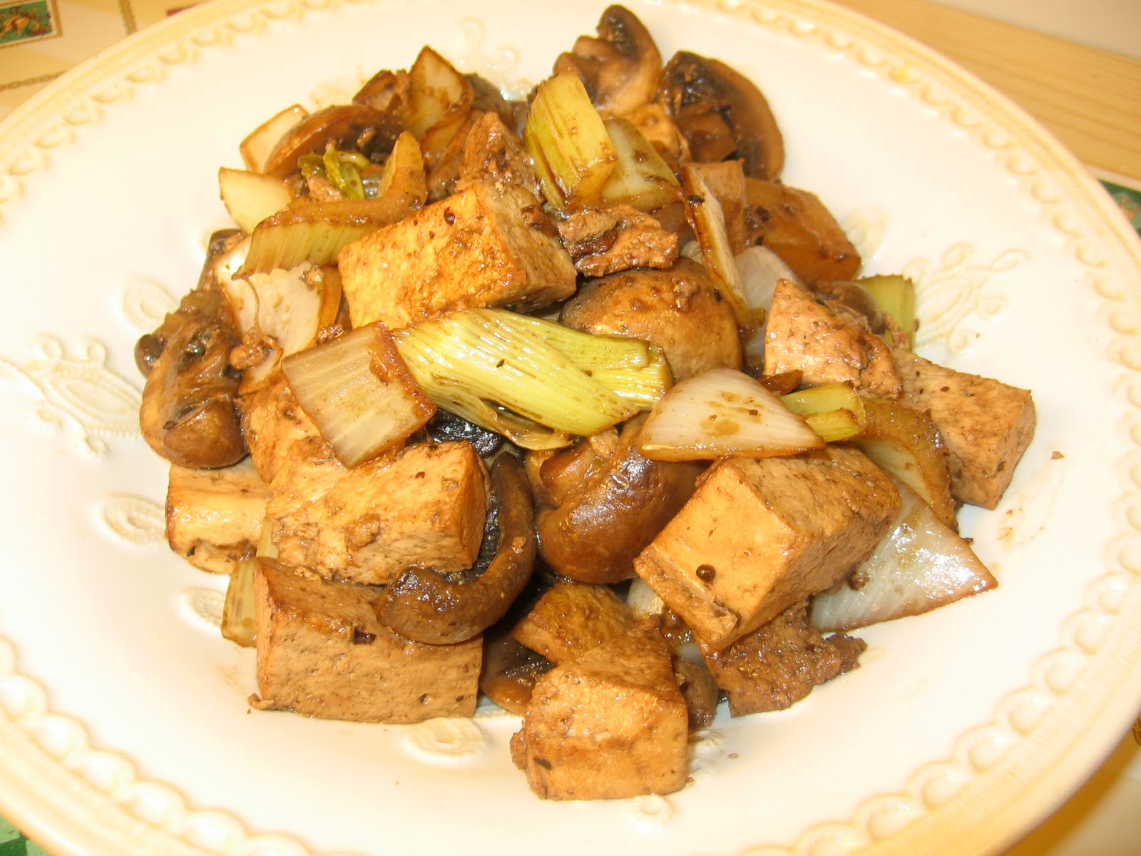 Mushroom and Tofu Stir Fries