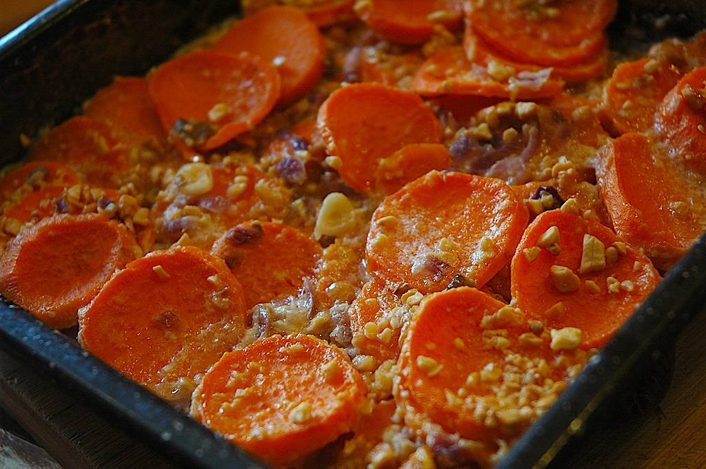 Peanut Scalloped Sweet Potatoes