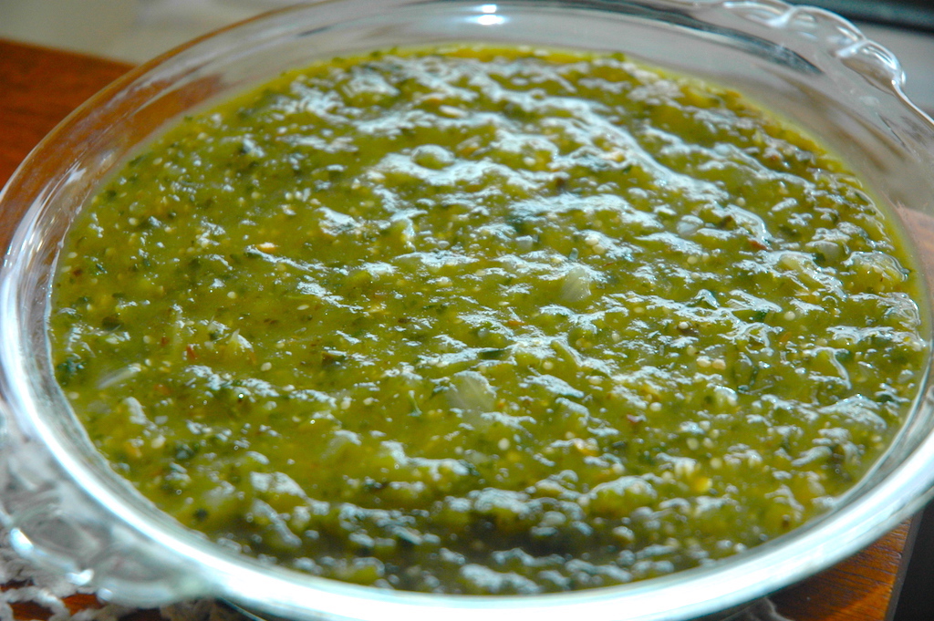 Salsa Verde with Sweet Limes