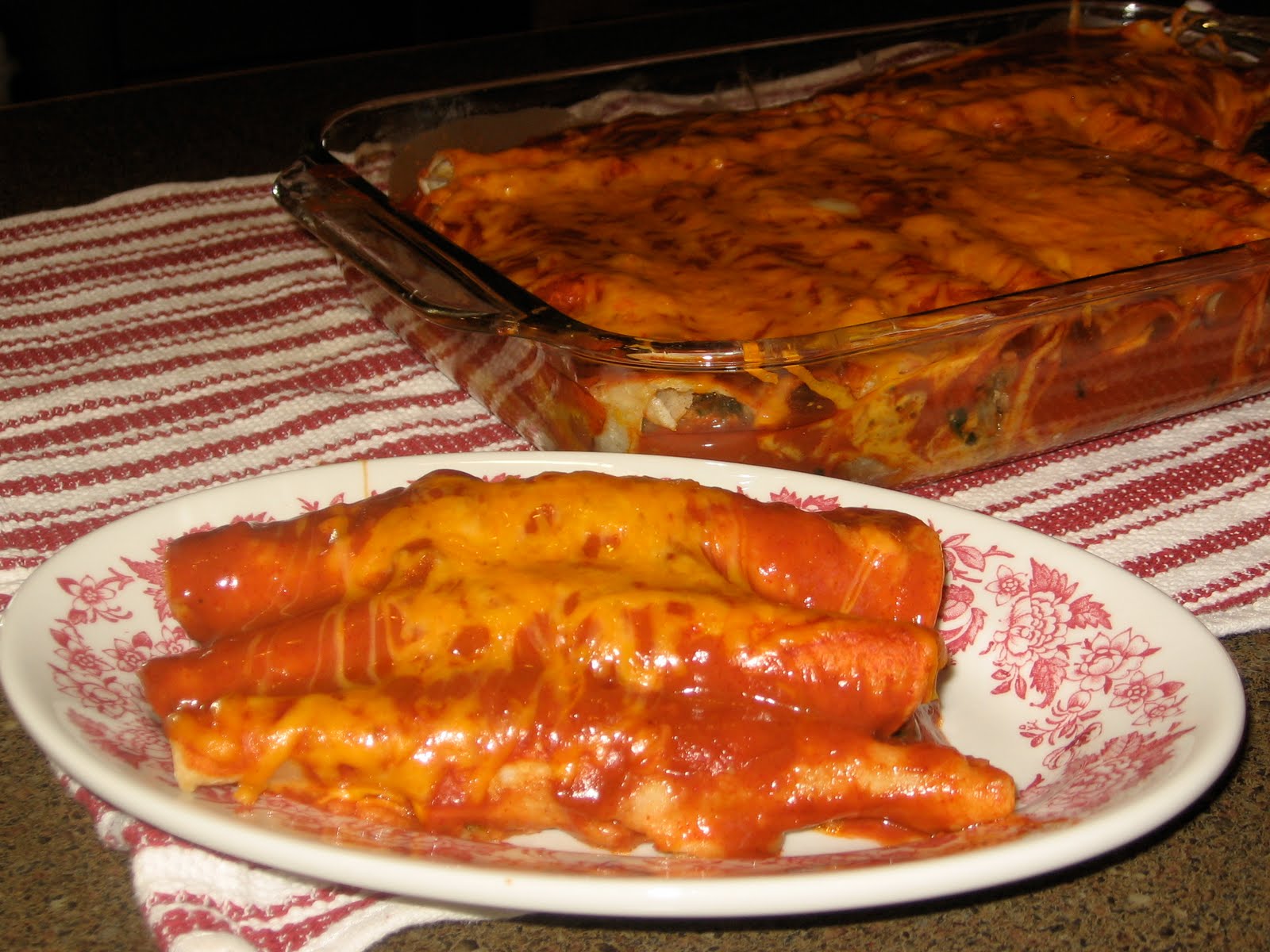 Soya Chicken : TVP Enchiladas